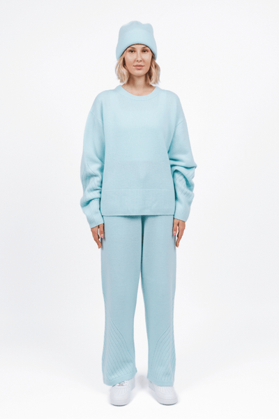 Taj Mahal Sweater Pants - Baby Blue