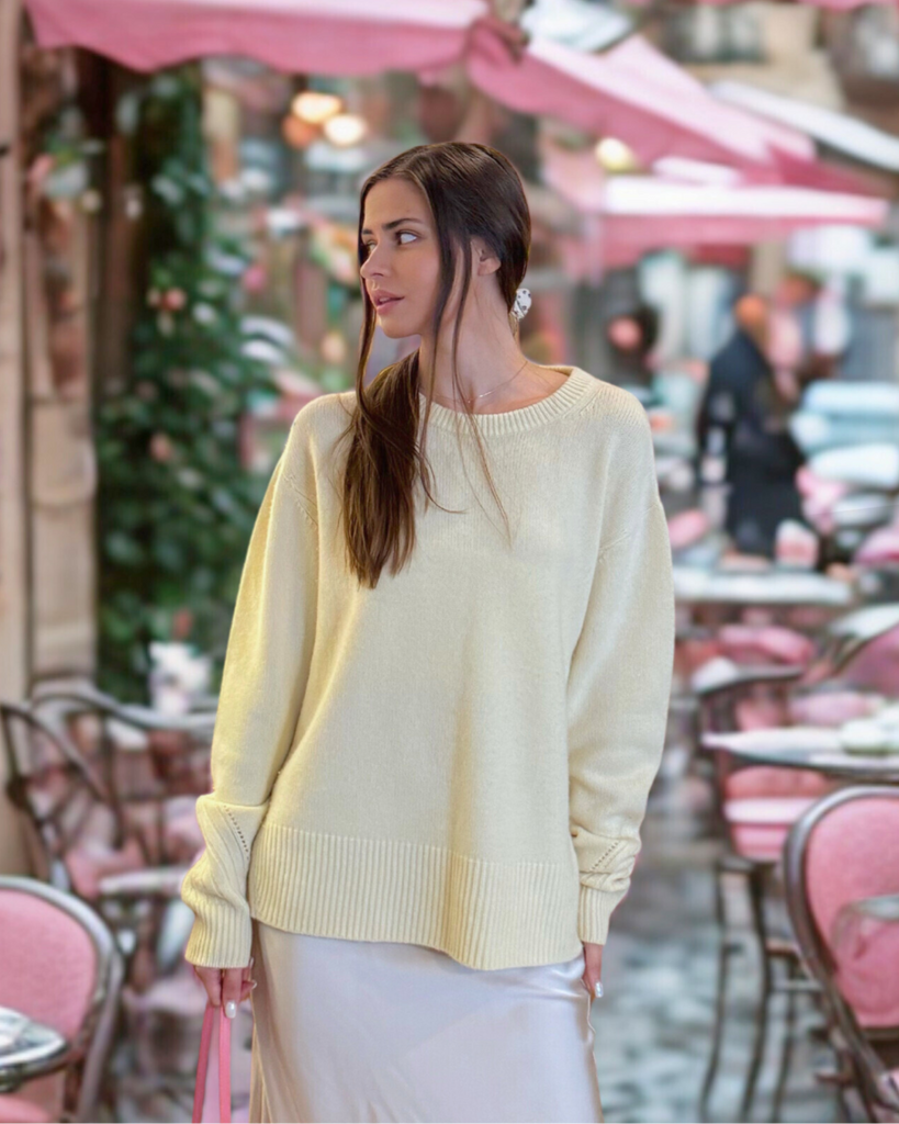 Cashmere sweater buttery soft from shop AASHKA