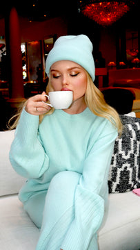 Baby blue Cashmere Sweater from Shop AASHKA